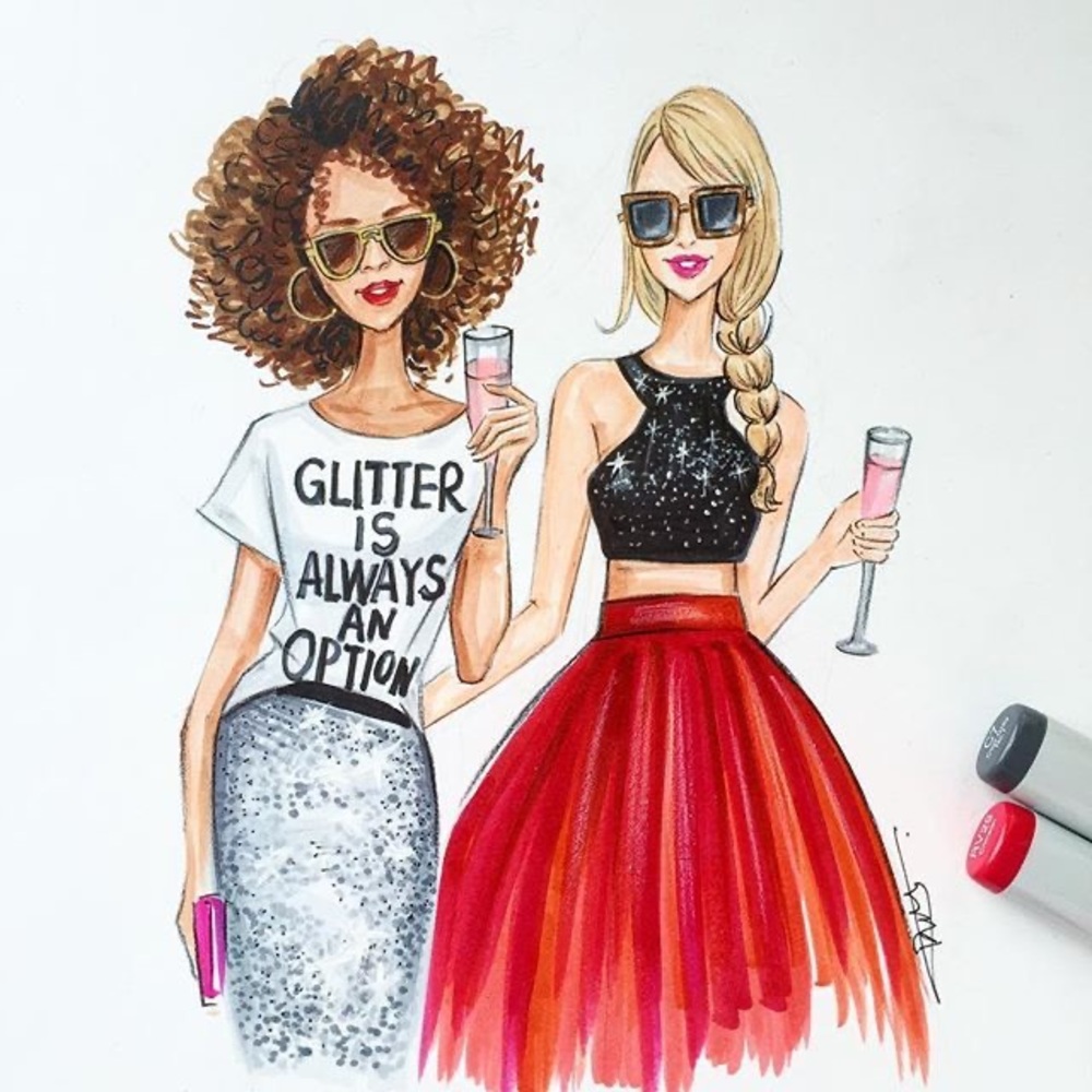 Glitter is always an option portrait